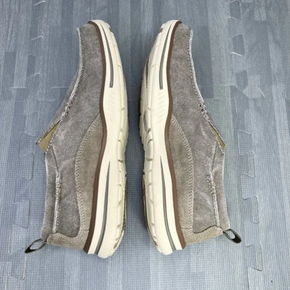 Skechers Relaxed Fit Elected Drigo Slip On Shoes Boys/Men Sz 6.5